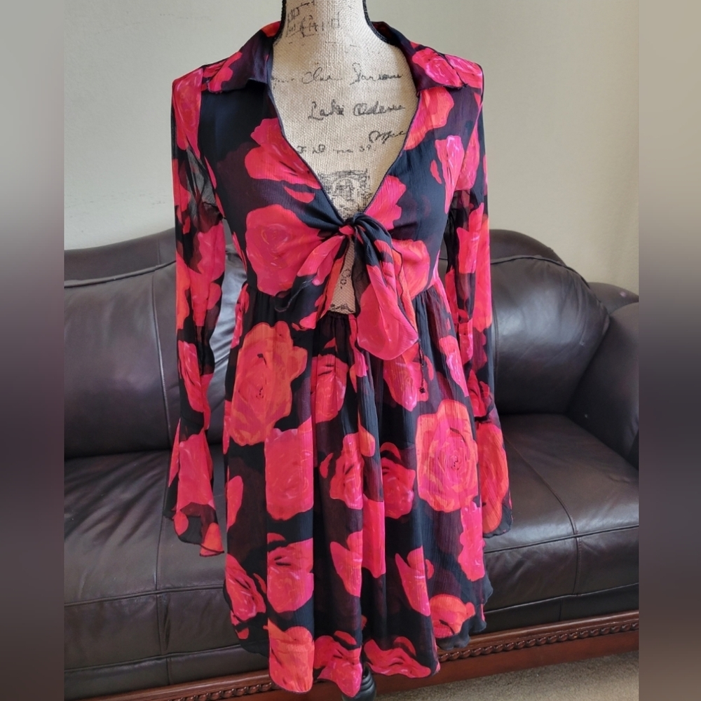 NWOT Urban Outfitters Tie-Front Mini
